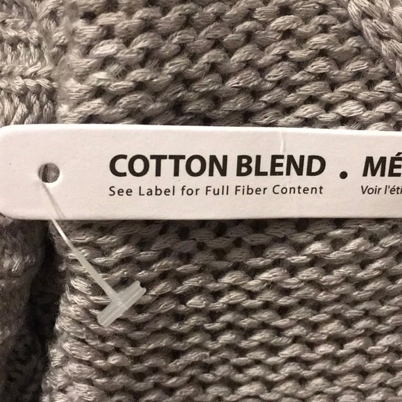 RDI Cable Knit & Crochet Detailing Pullover Sweater Grey Size 1X NWT - Picture 5 of 7